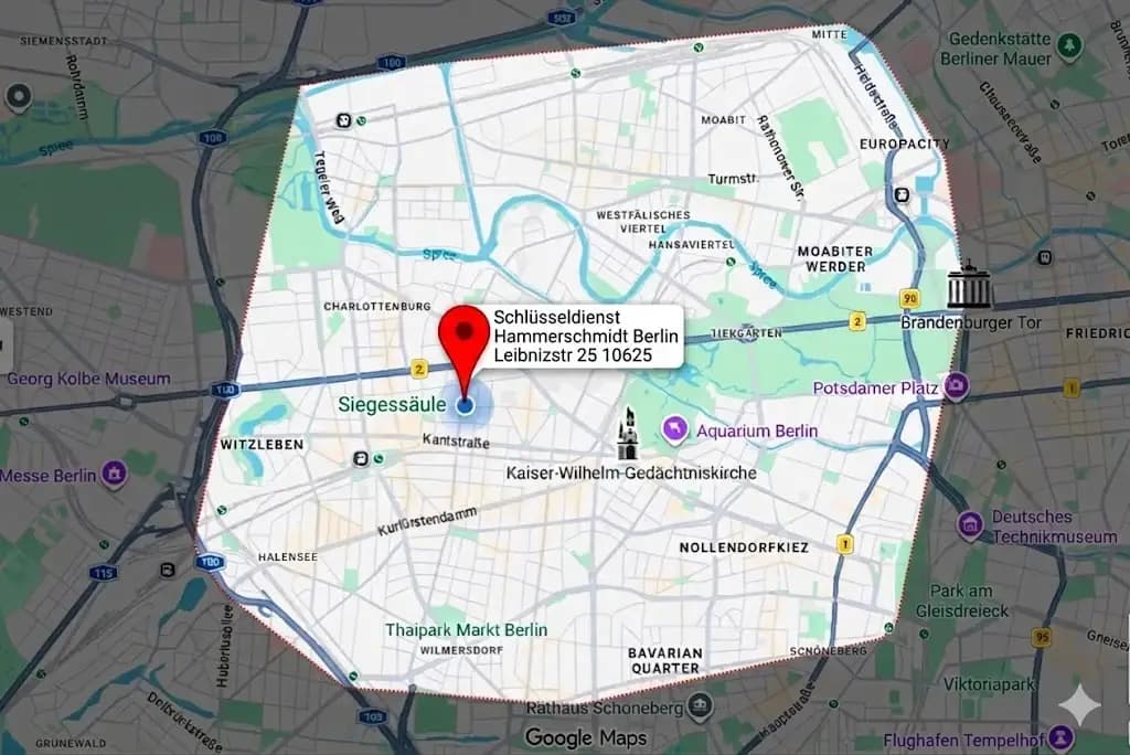 Einsatzgebiet rund um Charlottenburg Wilmersdorf Tiergarten Moabit